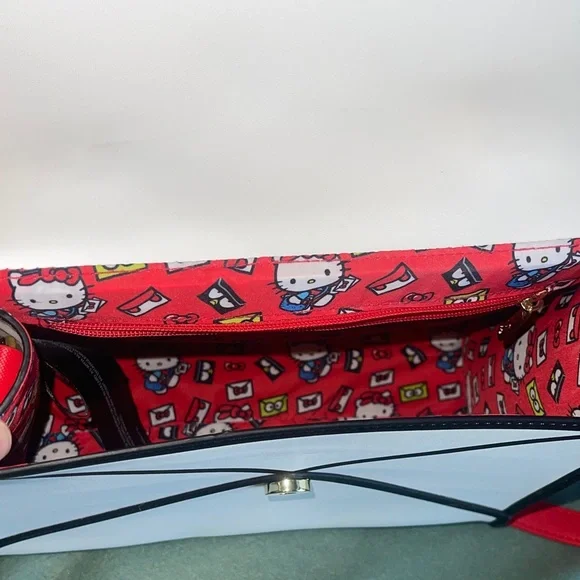 Loungefly Hello Kitty White and Red Crossbody Bag - Picture 7 of 8